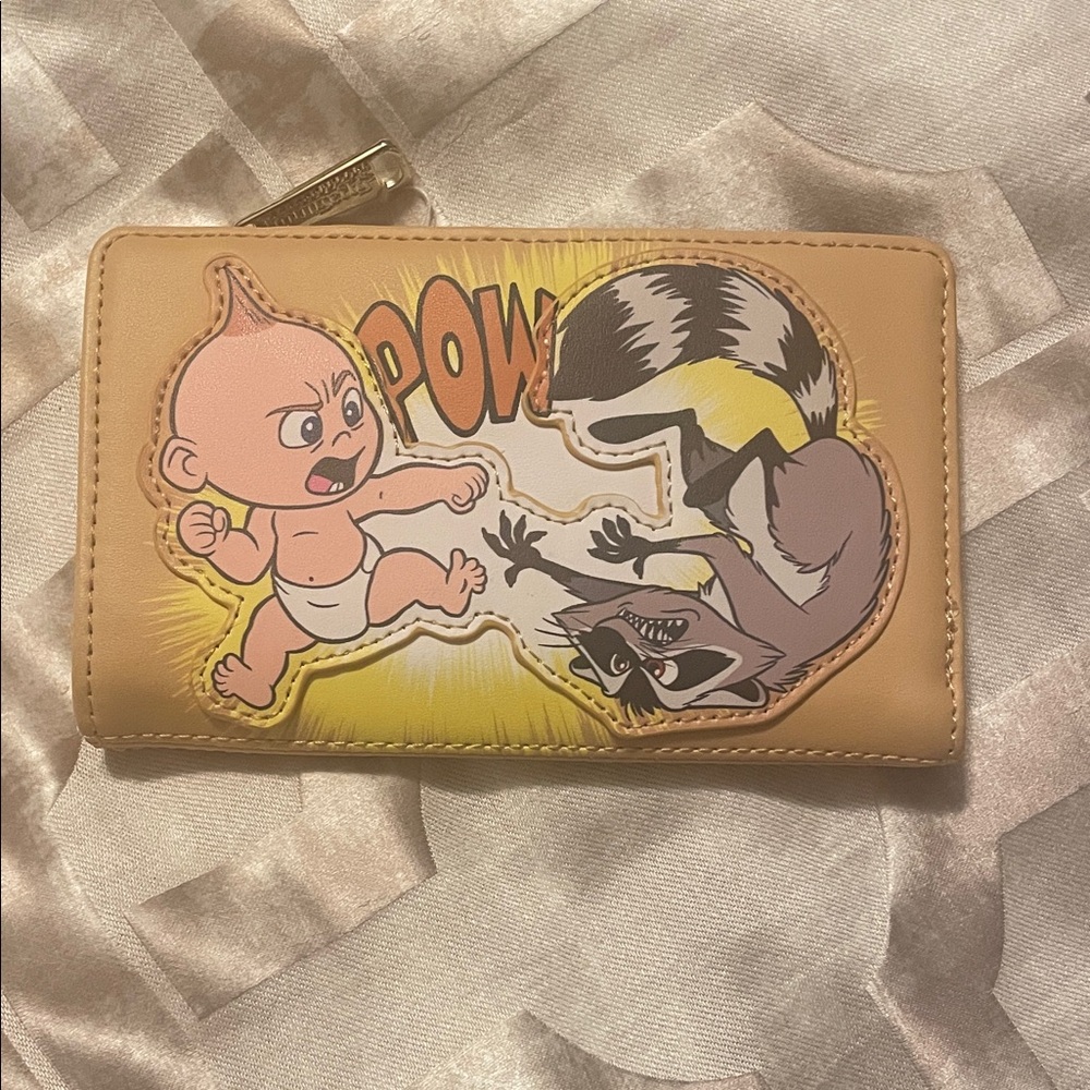 Loungefly Wallet Jack Jack Raccoon Fight Incredibles 2 Disney Pixar